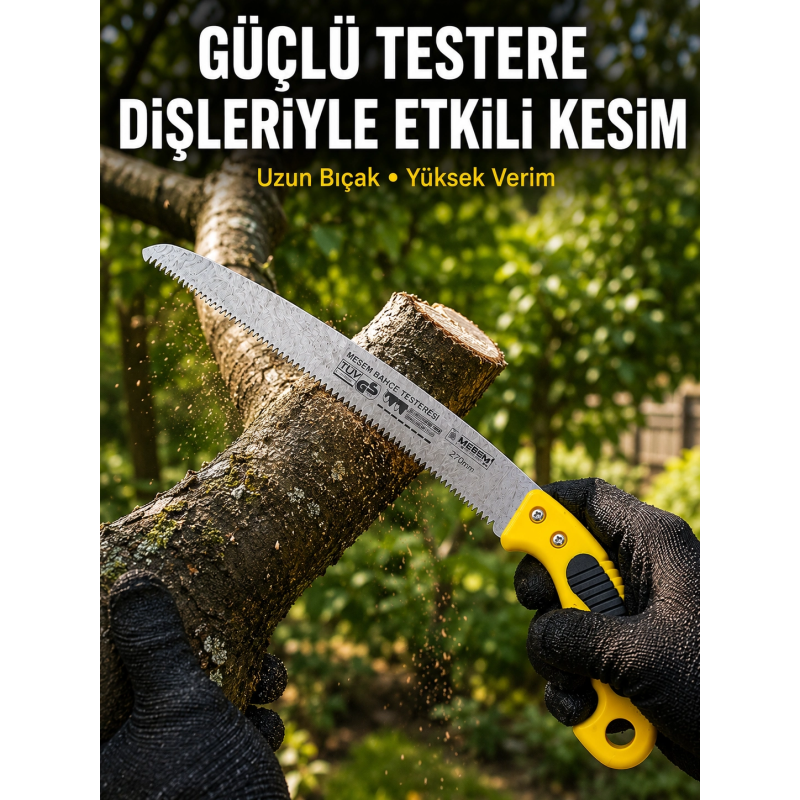 Bahçe Bıçkısı Keskin Çelik Diş Yapısıyla Pratik Kesim Bahçe Bıçkısı Keskin Çelik Diş Yapısıyla Pratik Kesim