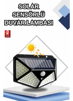 Bahçe Lambası Bahçe Aydınlatma Sensörlü Suya Dayanıklı 100 Led