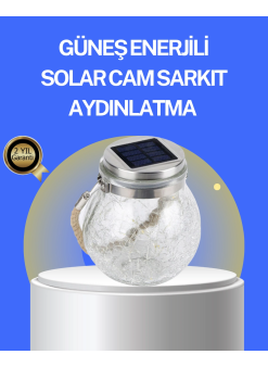 Bahçe Ve Teras İçin Solar Cam Sarkıt Led Aydınlatma