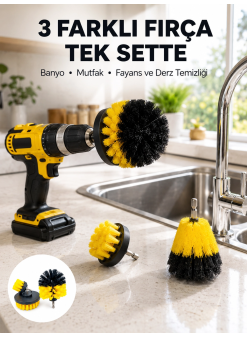Banyo, Mutfak, Jant Ve Fayans Temizliği İçin Uygun Matkap Başlığı