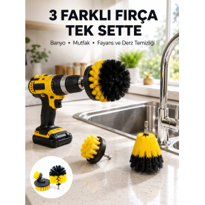 Banyo, Mutfak, Jant Ve Fayans Temizliği İçin Uygun Matkap Başlığı