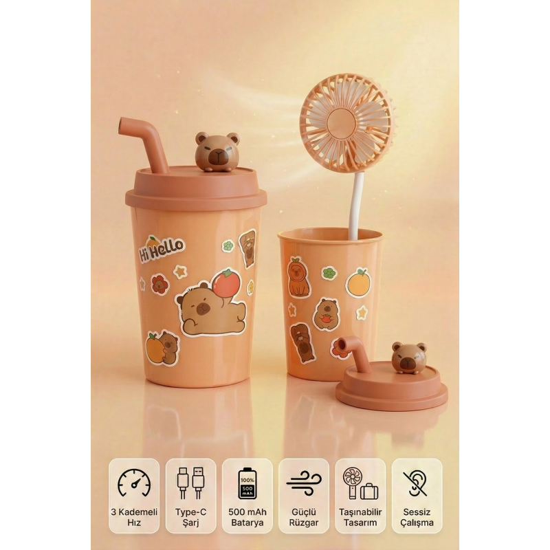 Bardak Model Mini Ayıcıklı Fan Bardak Model Mini Ayıcıklı Fan