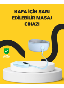 Baş Ve Şakak Masaj Aleti Isı Destekli Derin Rahatlama