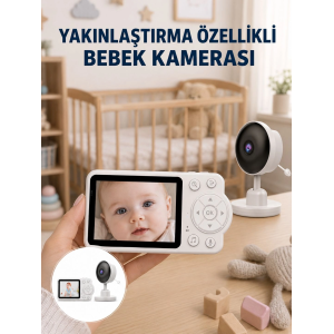 Bebek Monitörü Cry Detection Ve Hd Gece Görüş Destekli Yeni Nesil
