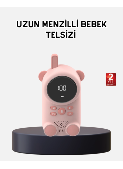 Bebek Telsizi Lcd Ekran Vox İki Yönlü İletişim Usb Şarj Hafif