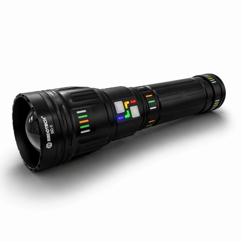 Bedotech Bd-3 60w Tg Led Alüminyum Alaşımlı Zoomlu Type-c Renkli Pil Göstergeli Şarjlı El Feneri