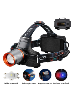 Bedotech Bd-8 13w Tg + Smd Led Alüminyum Alaşımlı Zoomlu Type-c Şarjlı Kafa Feneri