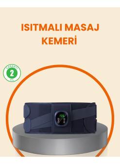 Isıtmalı Masaj Kemeri Dijital Ekranlı Bel Çevresi 100 Cm Altı Uyumlu