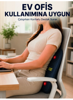 Bel Destek Minderi Isıtmalı Masaj Özellikli Günlük Kullanım