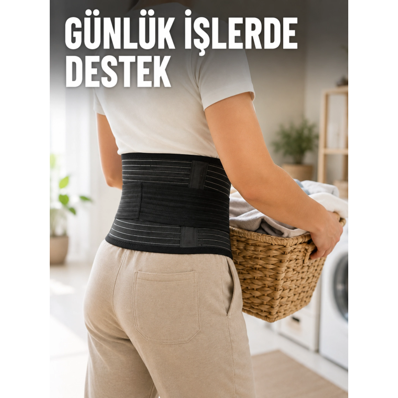 Bel Destekli Çalışma Korsesi Ayarlanabilir Elastik Cırtlı Bel Desteği Bel Destekli Çalışma Korsesi Ayarlanabilir Elastik Cırtlı Bel Desteği