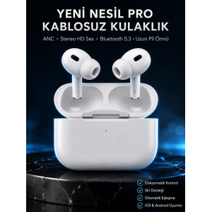 Beyaz Android Ve İos Uyumlu Yüksek Performanslı Uzun Pil Ömrü