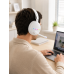 Beyaz Bluetooth 5.0 Mikrofonlu Kablosuz Kulak Üstü Kulaklık Rgb Işıklı Type-c Şarjlı Beyaz Bluetooth 5.0 Mikrofonlu Kablosuz Kulak Üstü Kulaklık Rgb Işıklı Type-c Şarjlı