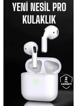 Beyaz Yeni Nesil Pro Bluetooth Kulaklık Yüksek Ses Kaliteli Anc Özelliği