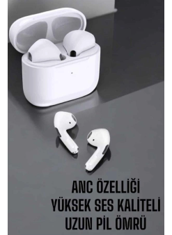 Beyaz Yeni Nesil Pro Bluetooth Kulaklık Yüksek Ses Kaliteli Anc Özelliği