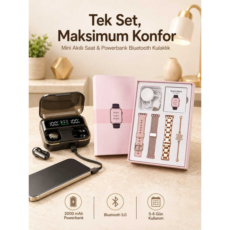 Bileklikli Amoled Ekran Akıllı Saat Ve Dijital Göstergeli Kablosuz Bluetooth Kulaklık Anc/ Enc Bileklikli Amoled Ekran Akıllı Saat Ve Dijital Göstergeli Kablosuz Bluetooth Kulaklık Anc/ Enc