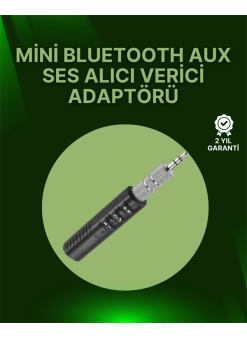 Bluetooth 4.1 Ses Alıcısı | 3.5mm Girişli Hoparlör & Kulaklıklar İçin Kablosuz Dönüştürücü