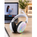 Bluetooth 5.0 Beyaz Kulak Üstü Kablosuz Kulaklık Mikrofonlu Rgb Aydınlatmalı Bluetooth 5.0 Beyaz Kulak Üstü Kablosuz Kulaklık Mikrofonlu Rgb Aydınlatmalı