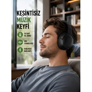 Bluetooth 5.0 Kablosuz Kulaklık-geniş Alan Kullanım
