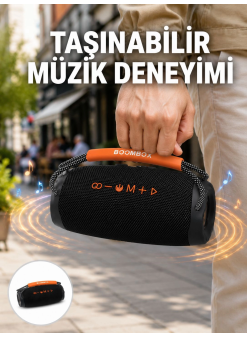 Bluetooth 5.1 Kablosuz Hoparlör Derin Bas Rgb Işıklı Yeni Nesil