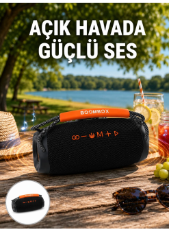 Bluetooth 5.1 Kablosuz Hoparlör Derin Bas Rgb Işıklı Yeni Nesil