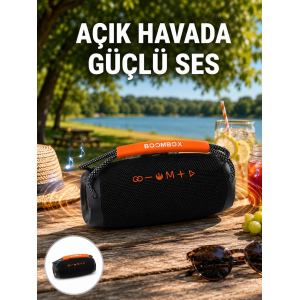 Bluetooth 5.1 Kablosuz Hoparlör Derin Bas Rgb Işıklı Yeni Nesil
