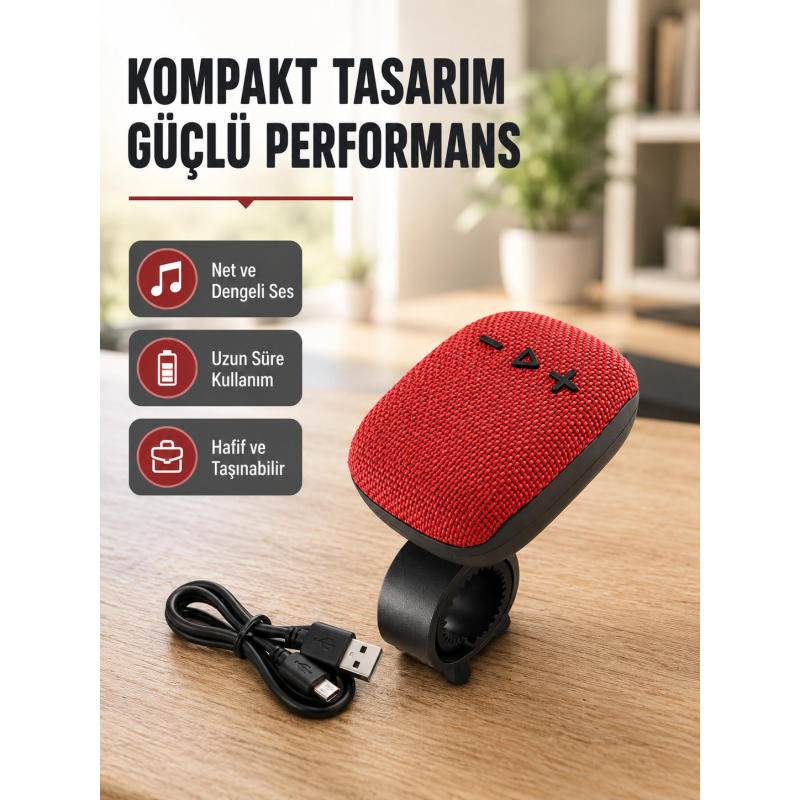 Bluetooth 5.1 Kablosuz Hoparlör – Güçlü Bas, Fm Radyo Ve Çoklu Giriş Destekli Bluetooth 5.1 Kablosuz Hoparlör – Güçlü Bas, Fm Radyo Ve Çoklu Giriş Destekli