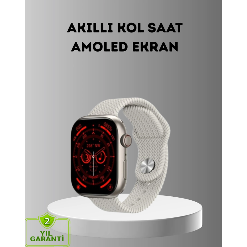 Bluetooth 5.2 Akıllı Saat Kablosuz Şarjlı Sesli Asistanlı 420 Mah Günlük Kullanım Bluetooth 5.2 Akıllı Saat Kablosuz Şarjlı Sesli Asistanlı 420 Mah Günlük Kullanım