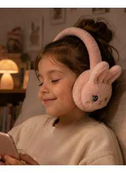 Bluetooth 5.3 Peluş Kulaklık Tf Kart Destekli Kablosuz Kulaküstü Kulaklık