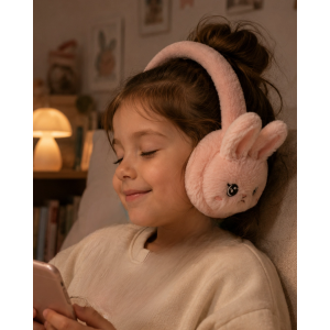Bluetooth 5.3 Peluş Kulaklık Tf Kart Destekli Kablosuz Kulaküstü Kulaklık