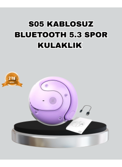 Bluetooth 5.3 S05 Kablosuz Kulaklık Ipx4 Spor Uyumlu Suya Dayanıklı Stereo