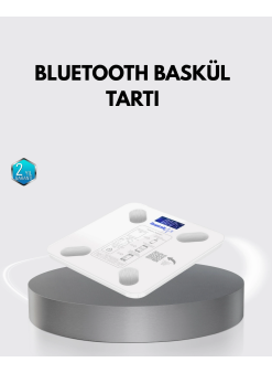 Bluetooth Akıllı Tartı – 8 Fonksiyonlu Dijital Baskül, 180 Kg Kapasiteli