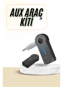 Bluetooth Araç Kiti Aux Çıkışlı  Telefon Müzik Alıcı Tüm Cihazlara Uyumlu