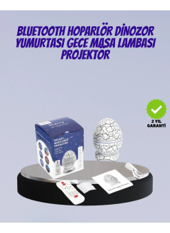 Bluetooth Bağlantılı Dinozor Yıldız Projektör Gece Lambası Ve Uyku Yardımcısı
