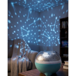 Bluetooth Bağlantılı Gece Lambası Yıldız Projeksiyon Işığı 7 Renk Efekti Ve Zamanlayıcı Fonksiyonlu