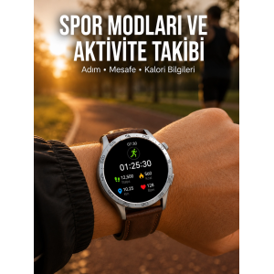Bluetooth Bağlantılı Günlük Yaşam Ve Spor Takip Akıllı Saati