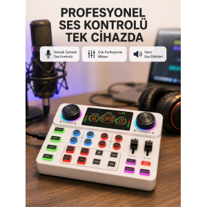 Bluetooth Bağlantılı Karaoke Ve Yayın Ses Kontrol Ünitesi