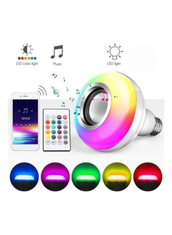 Bluetooth Hoparlör Akıllı Rgb Led Işık Renk Değiştirme Ses Bombası Ampül Görünümlü