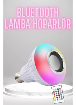 Bluetooth Hoparlör Akıllı Rgb Led Işık Renk Değiştirme Ses Bombası Ampül Görünümlü
