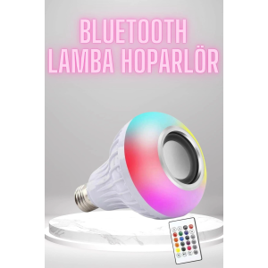 Bluetooth Hoparlör Akıllı Rgb Led Işık Renk Değiştirme Ses Bombası Ampül Görünümlü