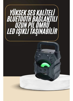 Bluetooth Hoparlör Android Ve İos Uyumlu Ses Bombası Usb Girişli Taşınabilir