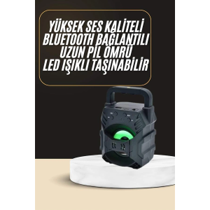 Bluetooth Hoparlör Android Ve İos Uyumlu Ses Bombası Usb Girişli Taşınabilir