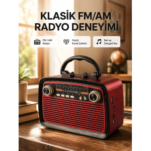 Bluetooth Hoparlör – Kablosuz Bağlantı, Geniş Ses Alanı, Radyo Destekli, Hafif Ve Taşınabilir