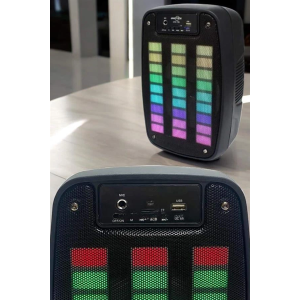 Bluetooth Hoparlör Rgb Işıklı Usb Sd Kart Girişli Taşınabilir