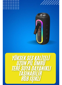 Bluetooth Hoparlör Usb Şarjlı Uzun Pil Ömrü Android Ve İos Uyumlu Renkli