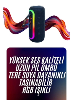 Bluetooth Hoparlör Uzun Pil Ömrü Taşınabilir Yüksek Ses Kaliteli