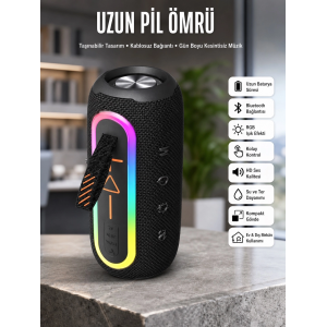 Bluetooth Hoparlör Uzun Pil Ömrü Taşınabilir Yüksek Ses Kaliteli
