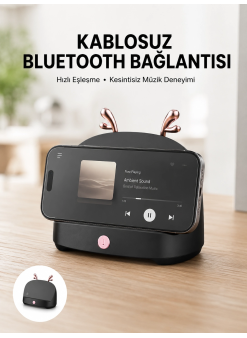 Bluetooth Hoparlör Uzun Pil Ömrü Yüksek Ses Kaliteli Kablosuz Telefon Tutma