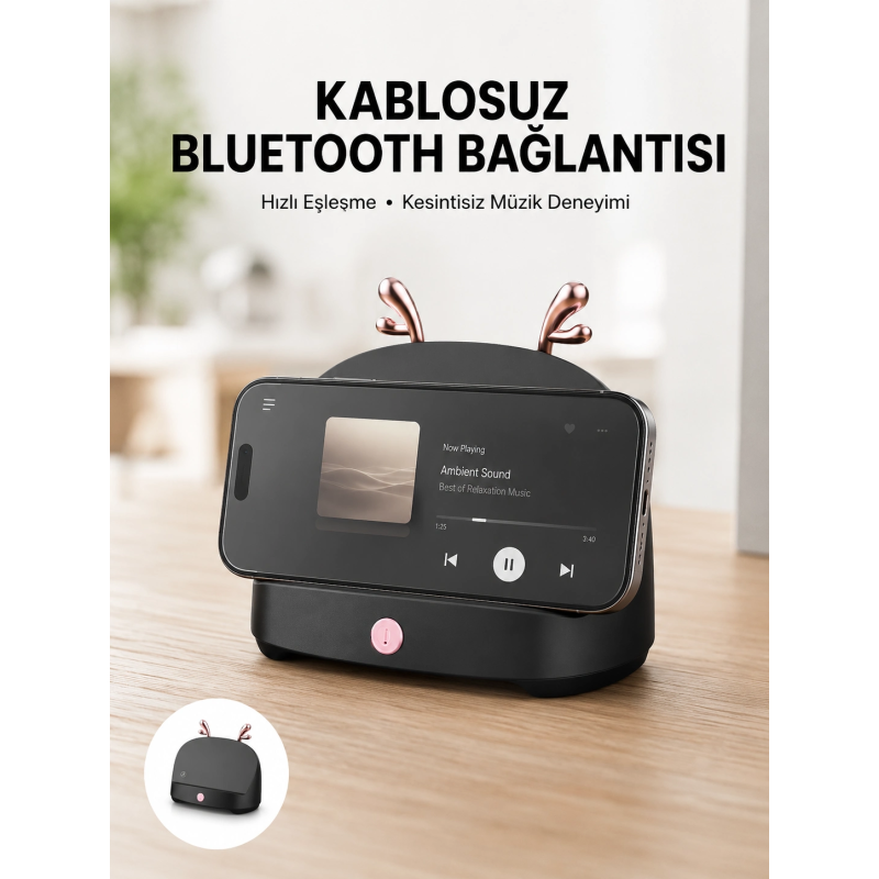 Bluetooth Hoparlör Uzun Pil Ömrü Yüksek Ses Kaliteli Kablosuz Telefon Tutma Bluetooth Hoparlör Uzun Pil Ömrü Yüksek Ses Kaliteli Kablosuz Telefon Tutma