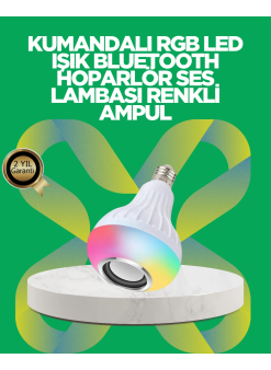 Bluetooth Hoparlörlü Led Ampul – 12w Enerji Tasarruflu