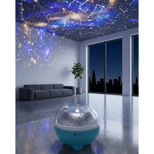 Bluetooth Hoparlörlü Yıldız Projeksiyon Gece Lambası Uzaktan Kumandalı Ve Döner Işık Efektli (kopya)